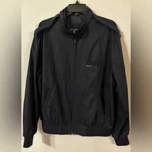 Members Only Vintage 1980s Navy Blue Men’s Classic Iconic Racer Jacket